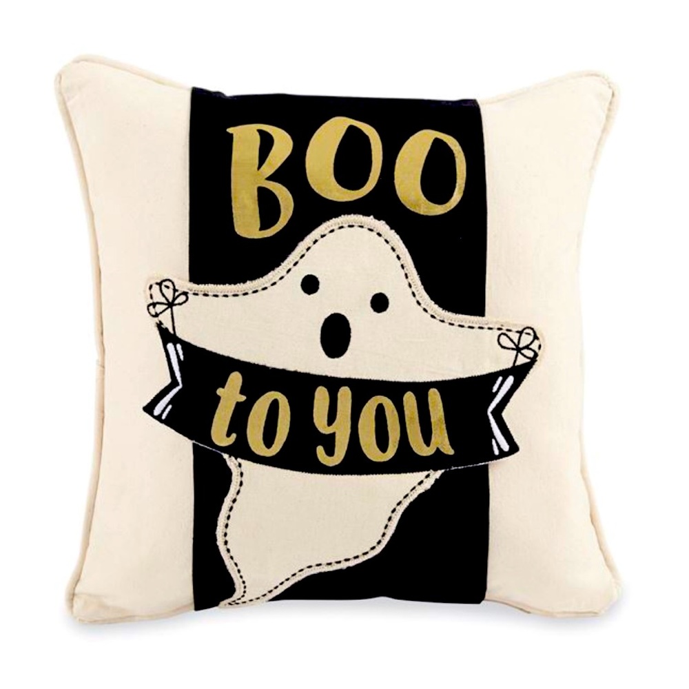 NWT- “Boo to You” Halloween pillow wrap. 31” x 7” (Pillow not included)